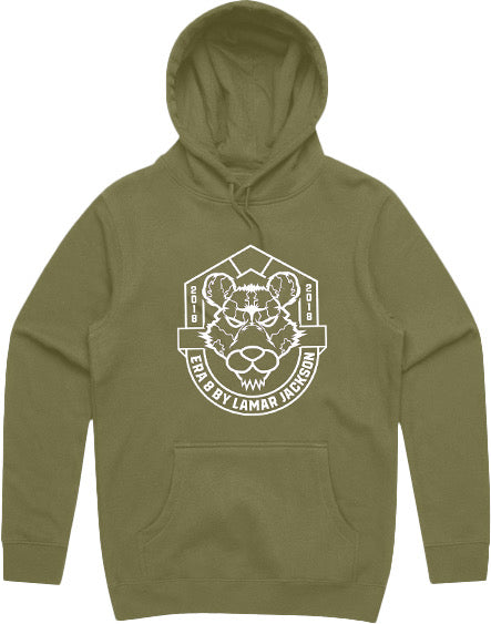 "Era 8 Stencil" Hooded Pullover Sweatshirt