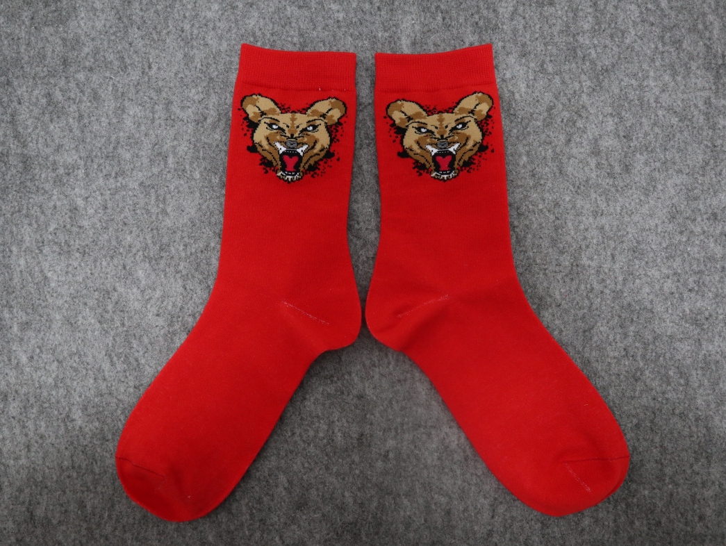 Wild Dog Socks Red (Black Splash)