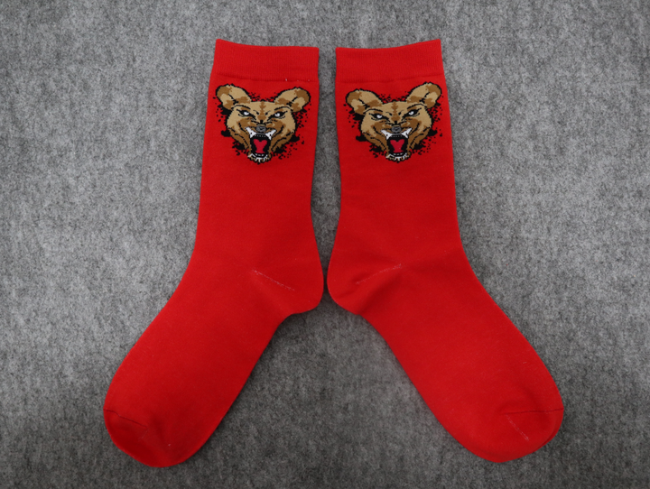 Wild Dog Socks Red (Black Splash)